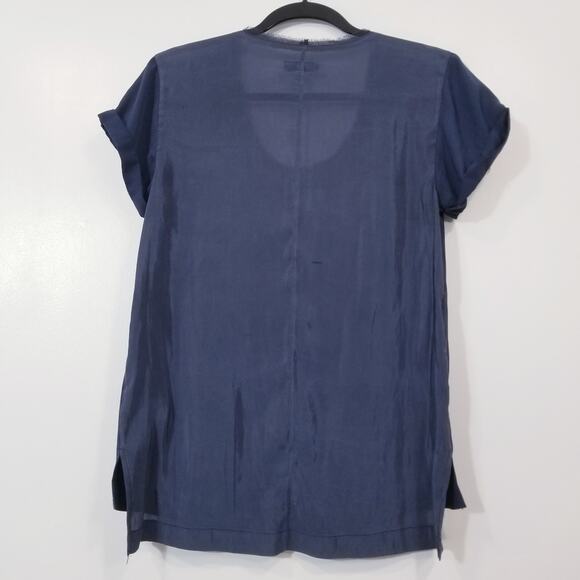 Rag & Bone Navy Blue Blouse - Picture 5 of 12